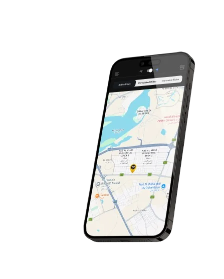 Tareeqk Driver app live tracking screen